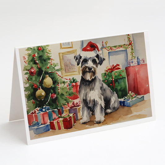 Buy this Schnauzer Christmas Greeting Cards and Envelopes Pack of 8