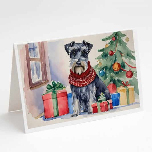 Buy this Schnauzer Christmas Greeting Cards and Envelopes Pack of 8