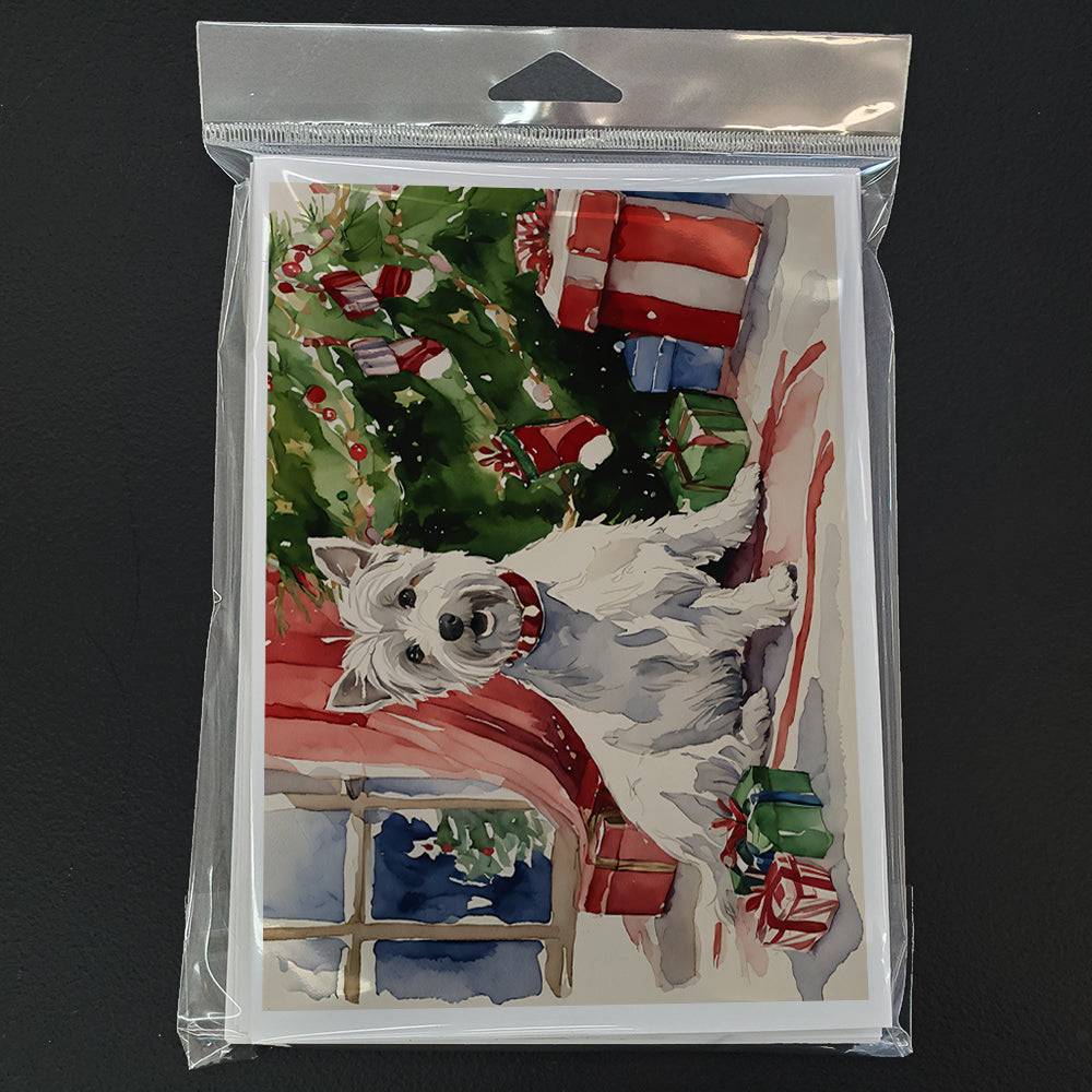Westie Christmas Greeting Cards and Envelopes Pack of 8