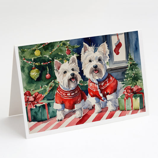 Buy this Westie Christmas Greeting Cards and Envelopes Pack of 8