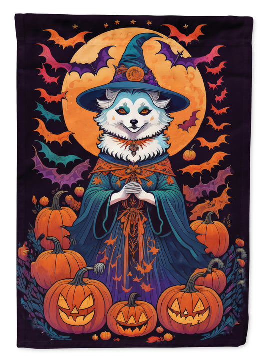 Buy this American Eskimo Witchy Halloween Garden Flag