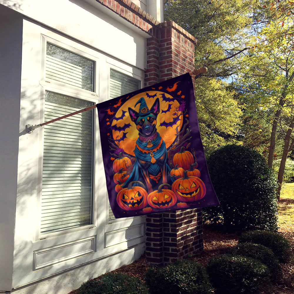 Belgian Malinois Witchy Halloween House Flag