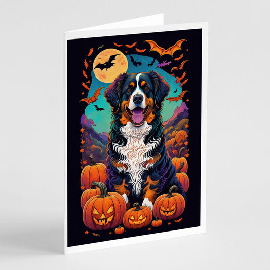 Buy this Bernese Mountain Dog Witchy Halloween Greeting Cards and Envelopes Pack of 8