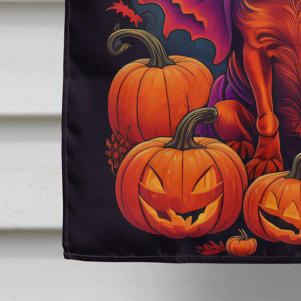 Dachshund Witchy Halloween House Flag