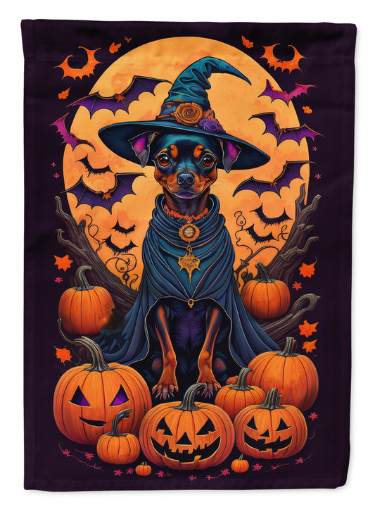 Buy this Miniature Pinscher Witchy Halloween Garden Flag