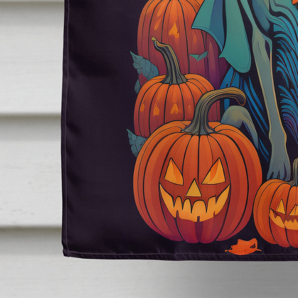 Weimaraner Witchy Halloween House Flag