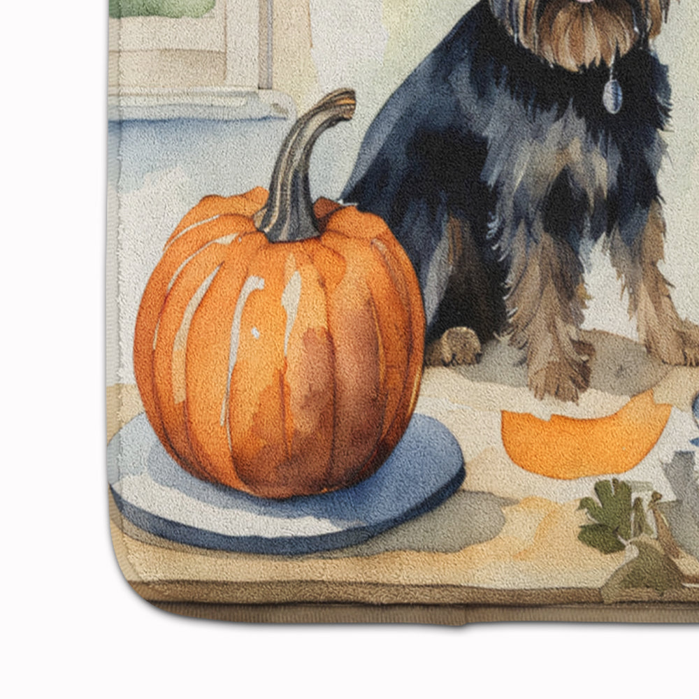 Affenpinscher Fall Kitchen Pumpkins Memory Foam Kitchen Mat