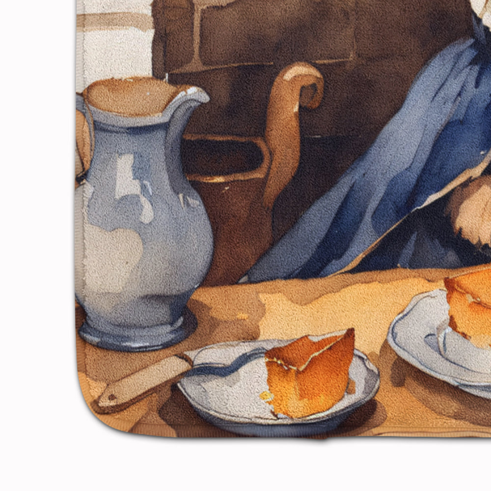 Border Terrier Fall Kitchen Pumpkins Memory Foam Kitchen Mat