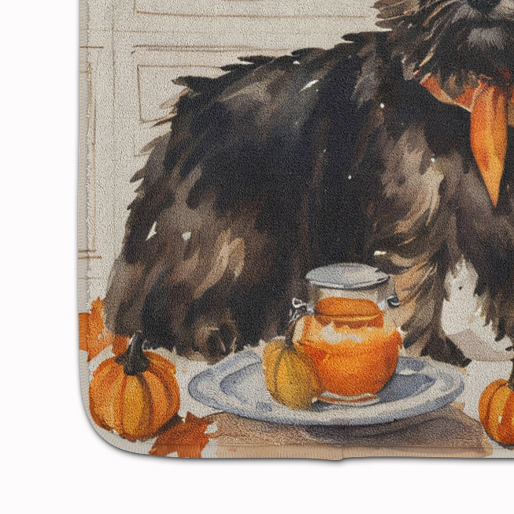 Cairn Terrier Fall Kitchen Pumpkins Memory Foam Kitchen Mat