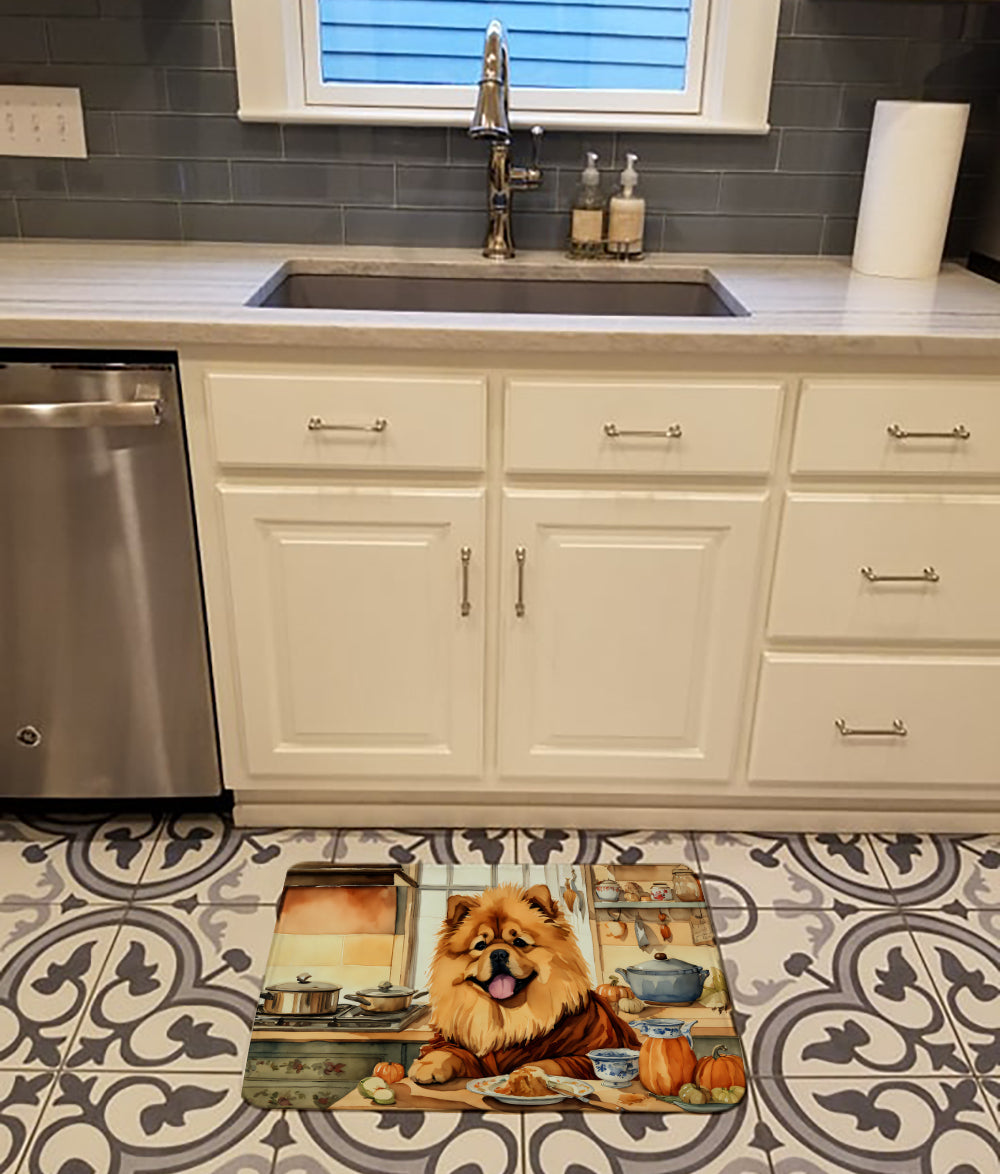Chow Chow Fall Kitchen Pumpkins Memory Foam Kitchen Mat