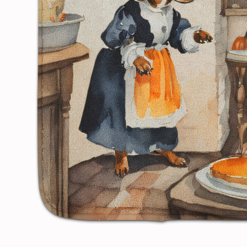 Dachshund Fall Kitchen Pumpkins Memory Foam Kitchen Mat