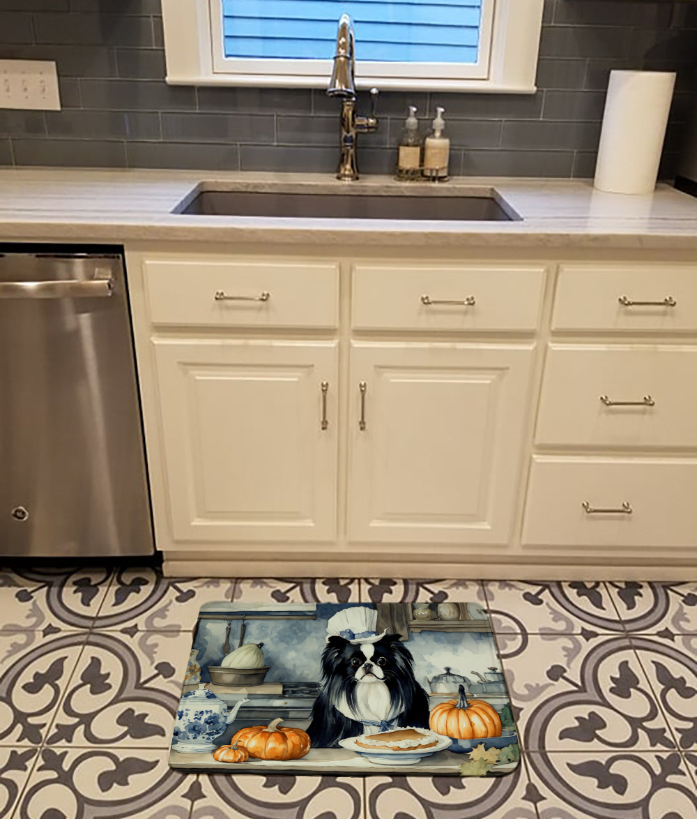 Japanese Chin Fall Kitchen Pumpkins Memory Foam Kitchen Mat