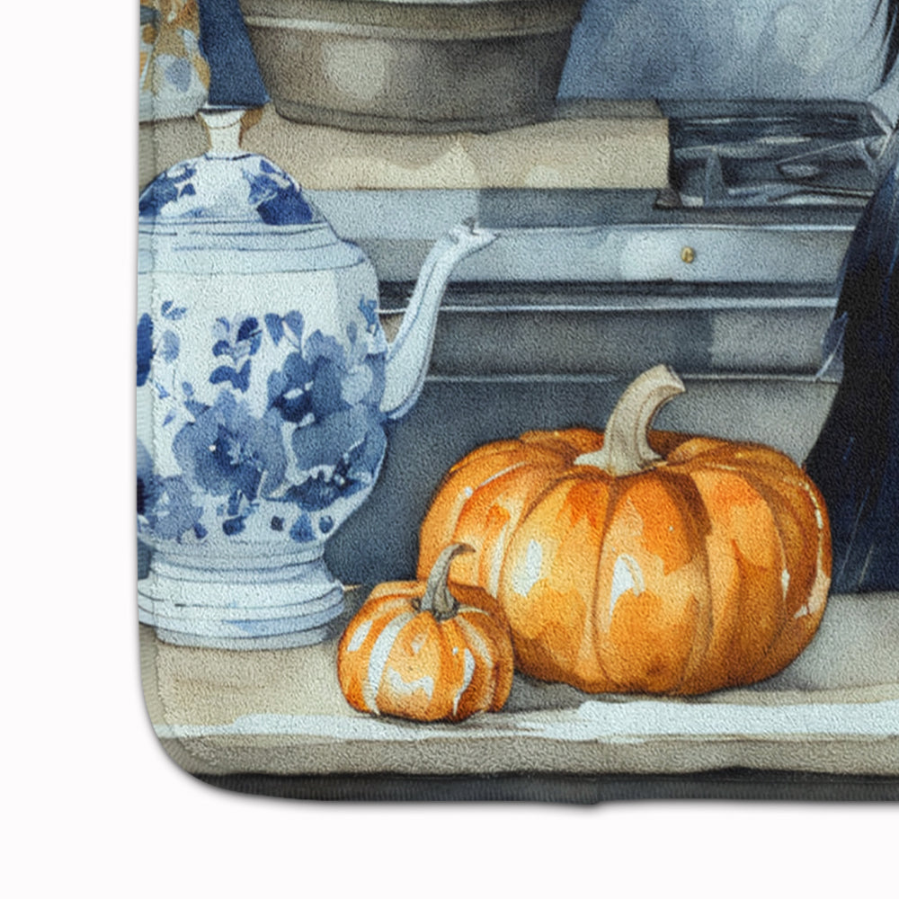 Japanese Chin Fall Kitchen Pumpkins Memory Foam Kitchen Mat
