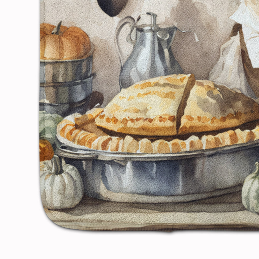 Old English Sheepdog Fall Kitchen Pumpkins Memory Foam Kitchen Mat