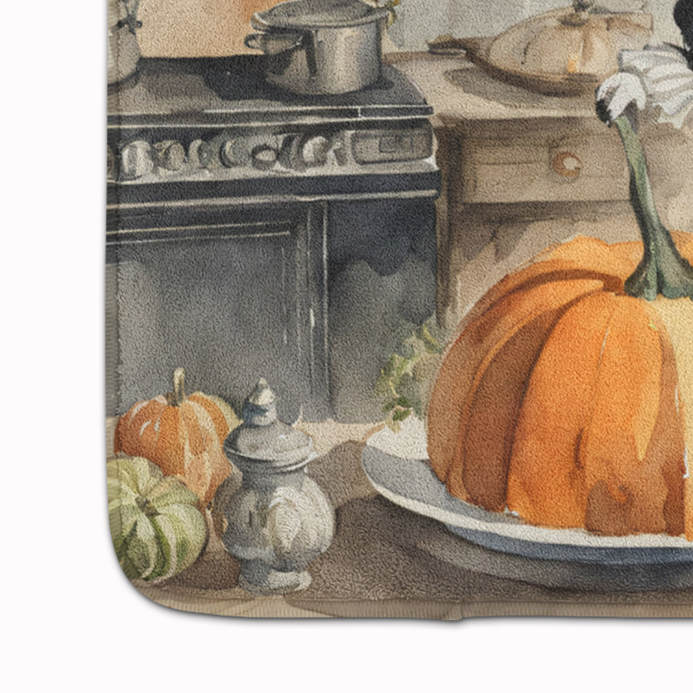 Poodle Fall Kitchen Pumpkins Memory Foam Kitchen Mat