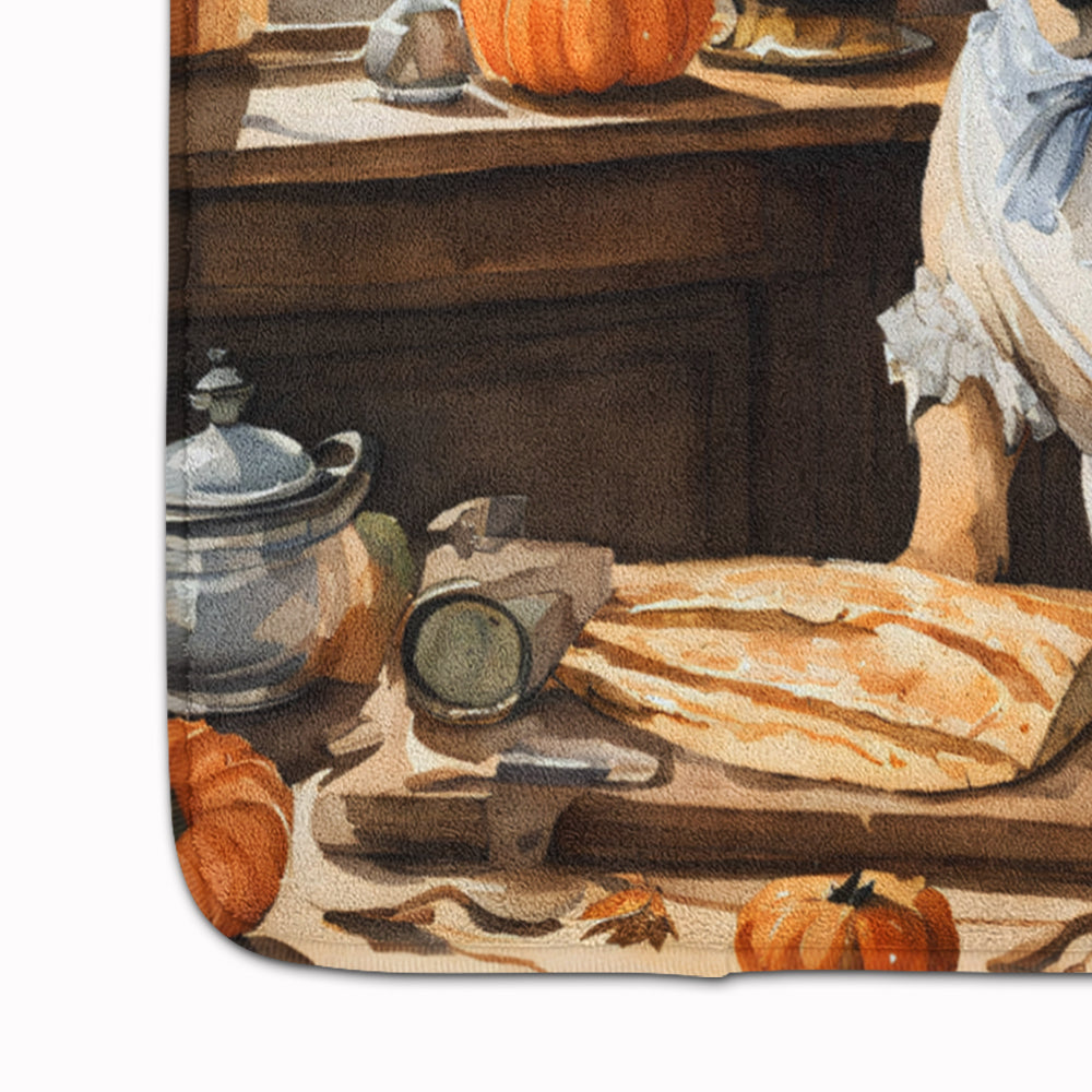 Shar Pei Fall Kitchen Pumpkins Memory Foam Kitchen Mat