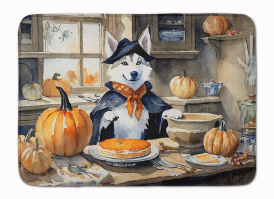 Buy this Siberian Husky Fall Kitchen Pumpkins Memory Foam Kitchen Mat