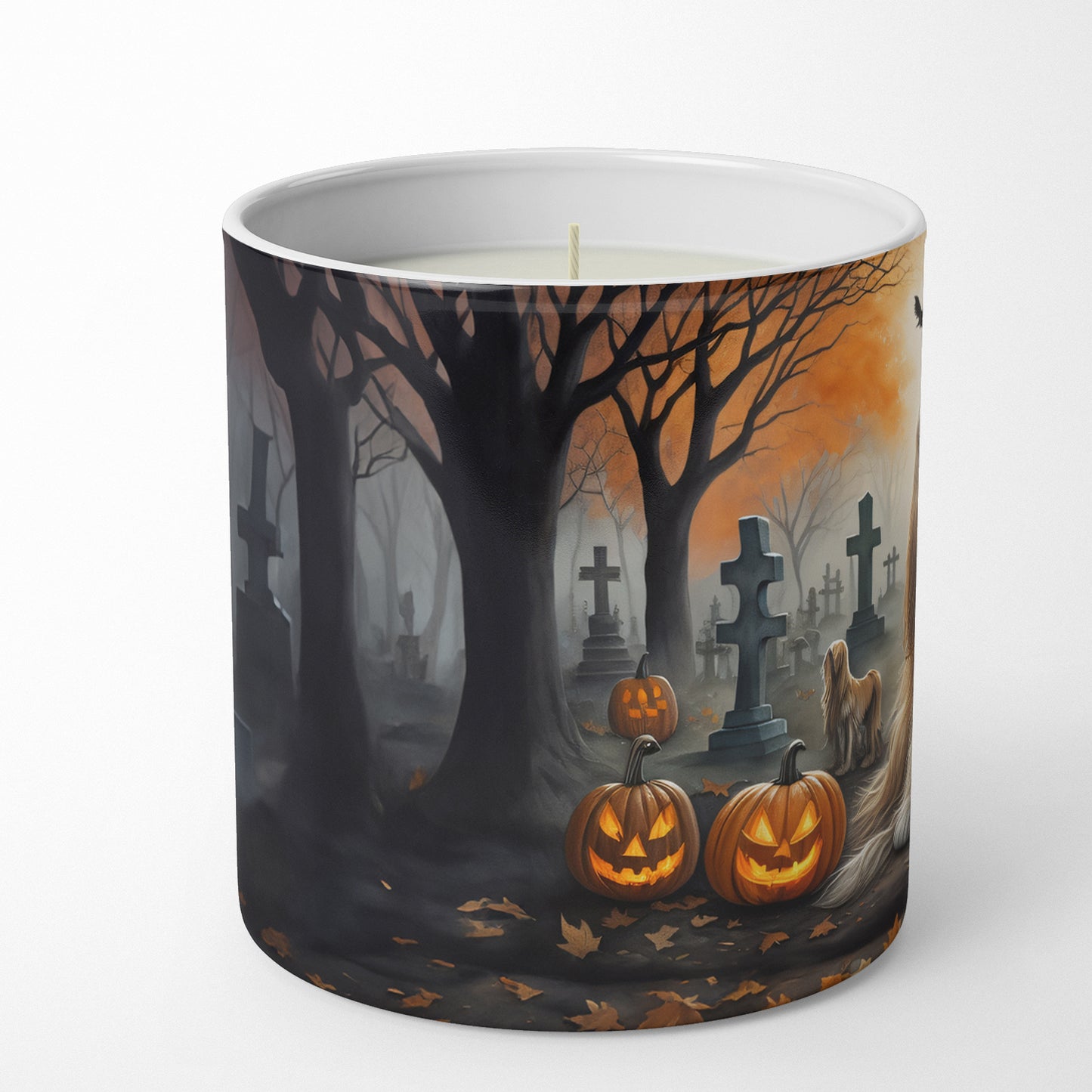 Buy this Afghan Hound Spooky Halloween Decorative Soy Candle