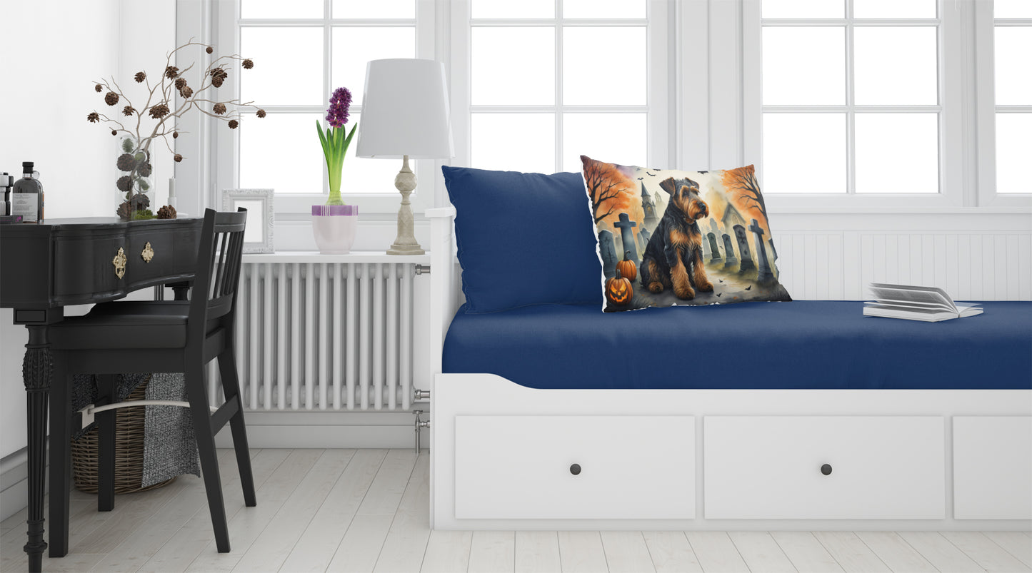 Airedale Terrier Spooky Halloween Standard Pillowcase