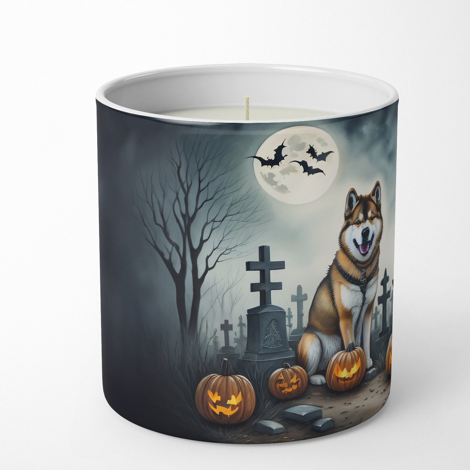 Buy this Akita Spooky Halloween Decorative Soy Candle