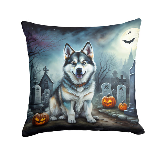 Buy this Alaskan Malamute Spooky Halloween Throw Pillow