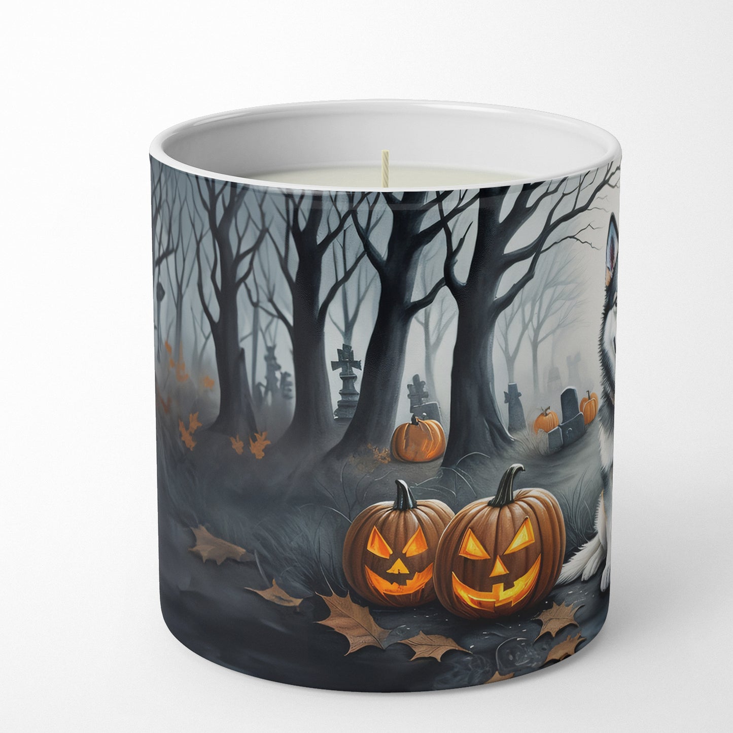 Buy this Alaskan Malamute Spooky Halloween Decorative Soy Candle