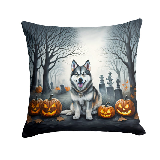 Buy this Alaskan Malamute Spooky Halloween Throw Pillow