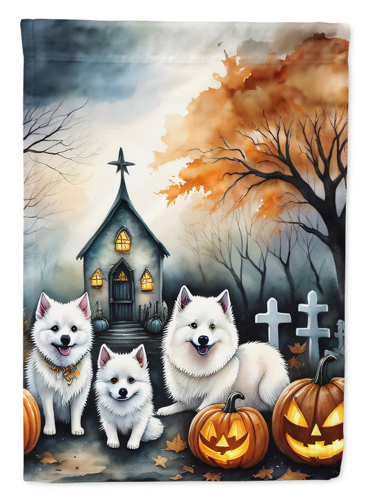 Buy this American Eskimo Spooky Halloween Garden Flag