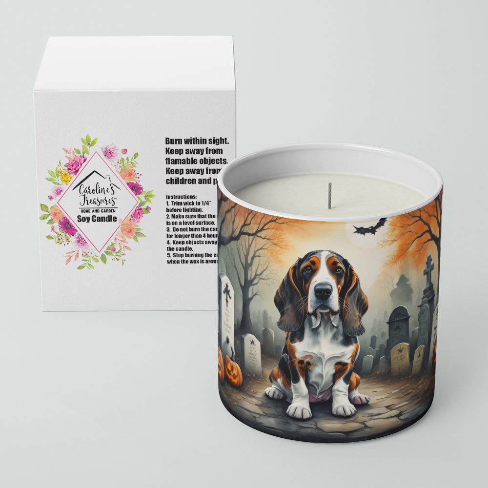 Basset Hound Spooky Halloween Decorative Soy Candle