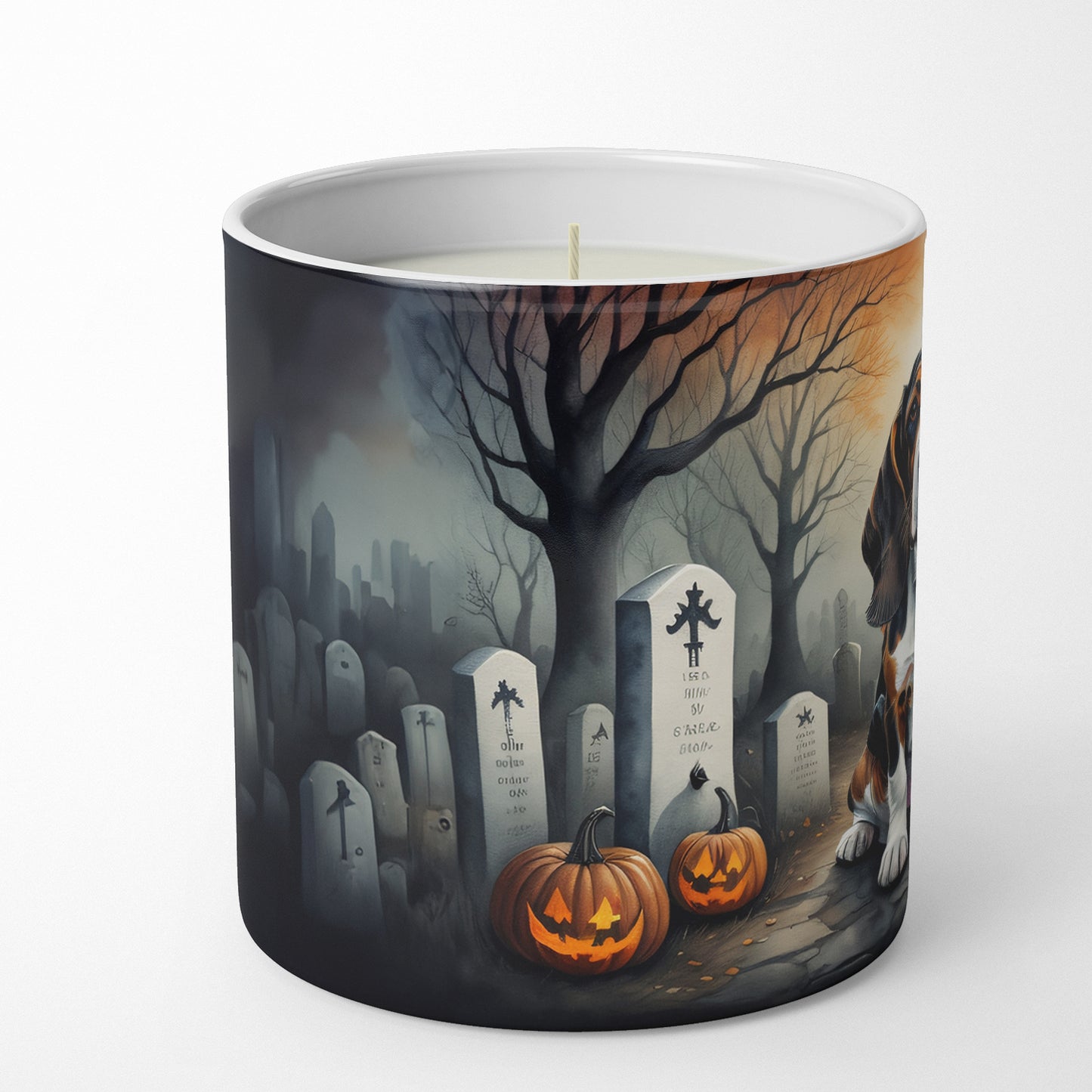 Buy this Basset Hound Spooky Halloween Decorative Soy Candle