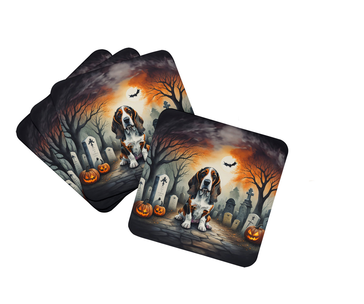 Buy this Basset Hound Spooky Halloween Foam Coasters