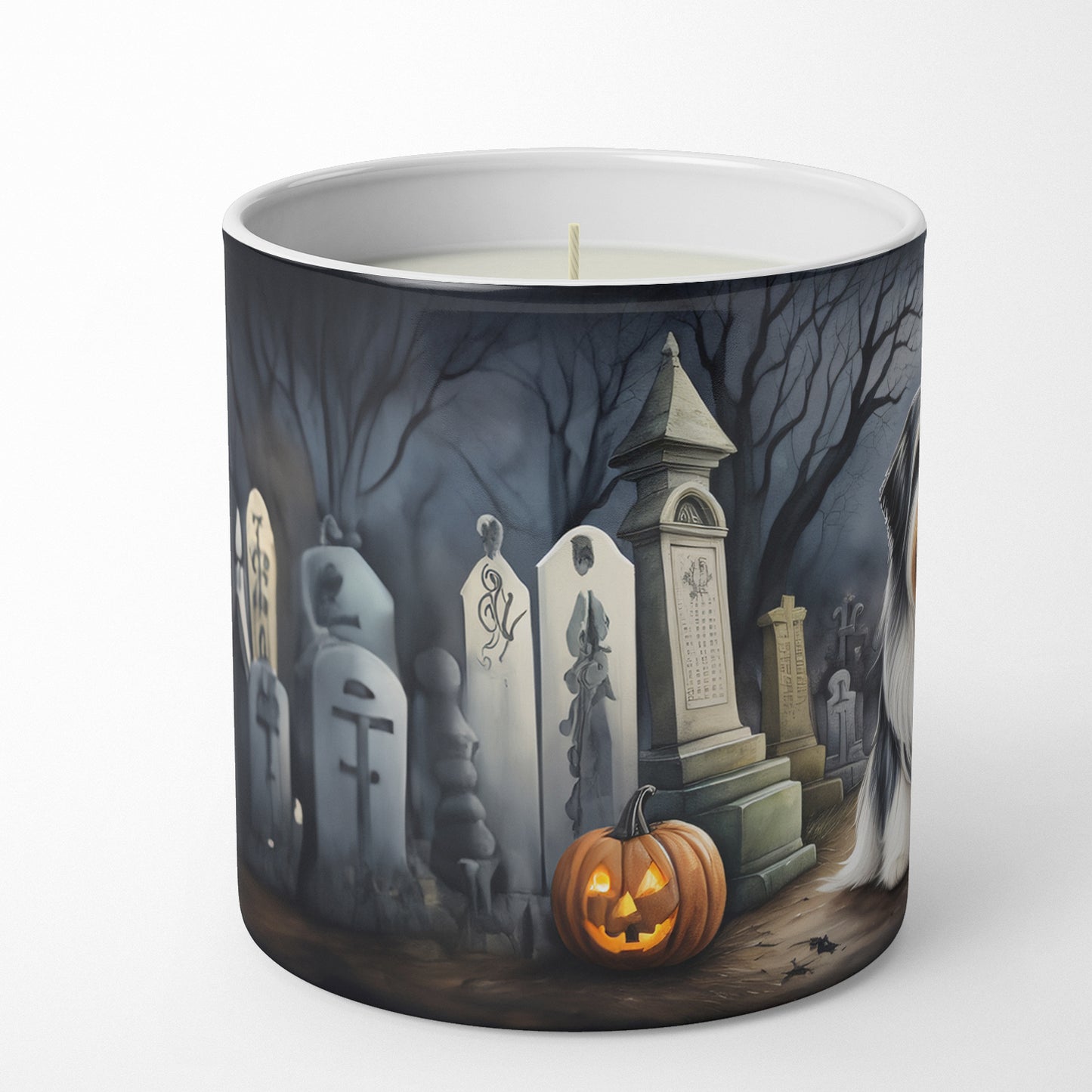 Buy this Bearded Collie Spooky Halloween Decorative Soy Candle