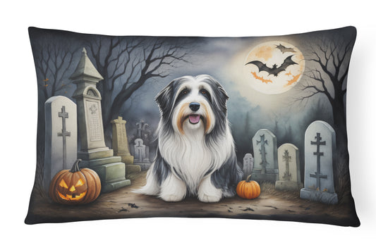 Buy this Bearded Collie Spooky Halloween Throw Pillow