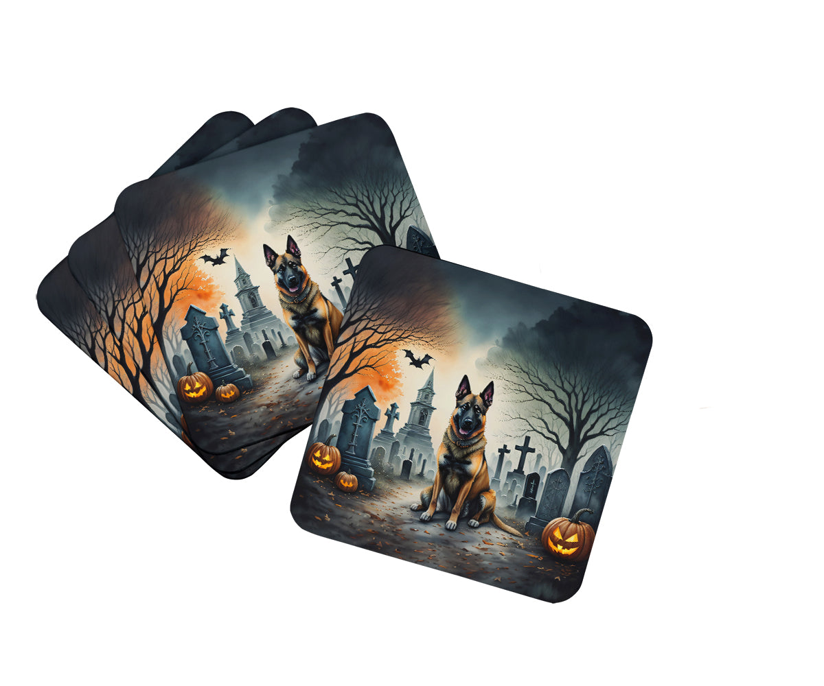 Buy this Belgian Malinois Spooky Halloween Foam Coasters