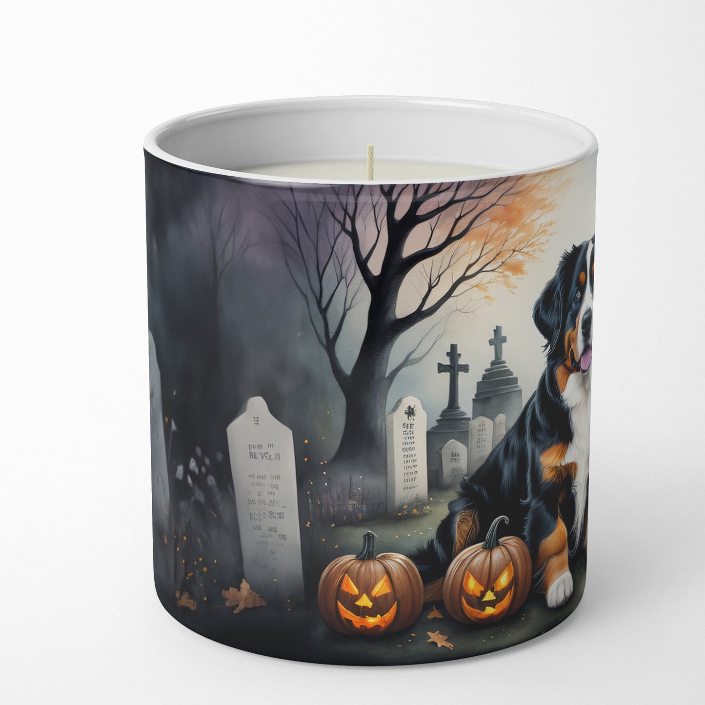 Buy this Bernese Mountain Dog Spooky Halloween Decorative Soy Candle