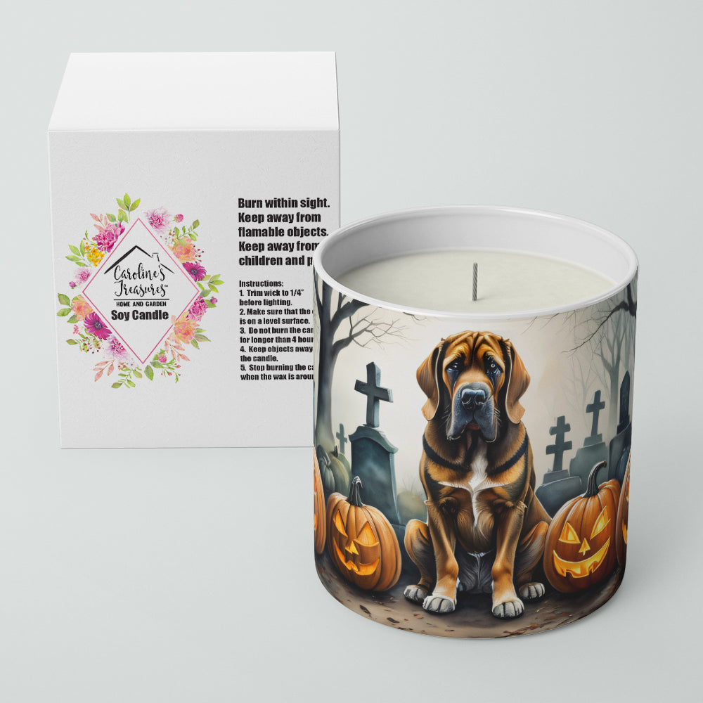 Bloodhound Spooky Halloween Decorative Soy Candle