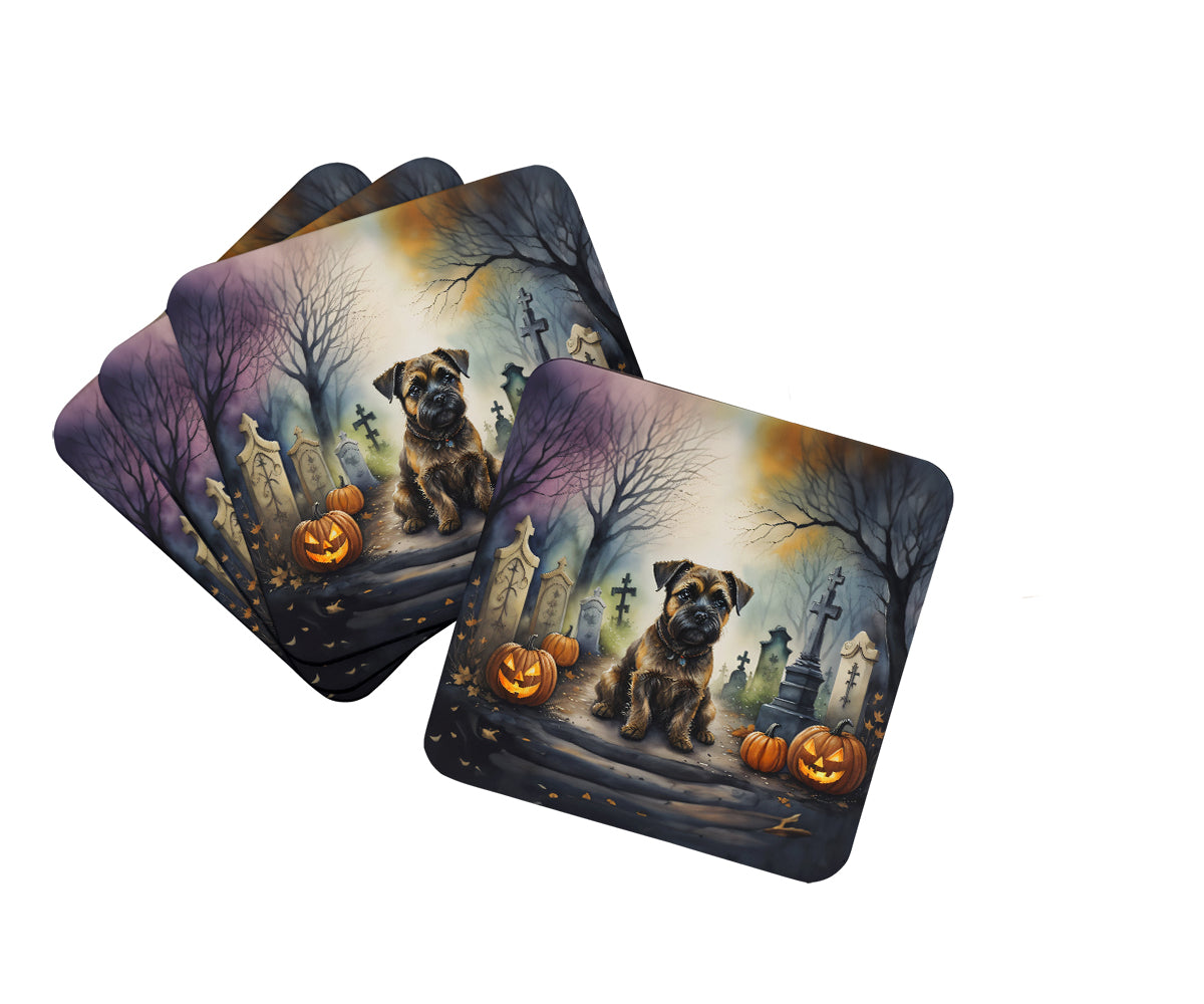 Buy this Border Terrier Spooky Halloween Foam Coasters