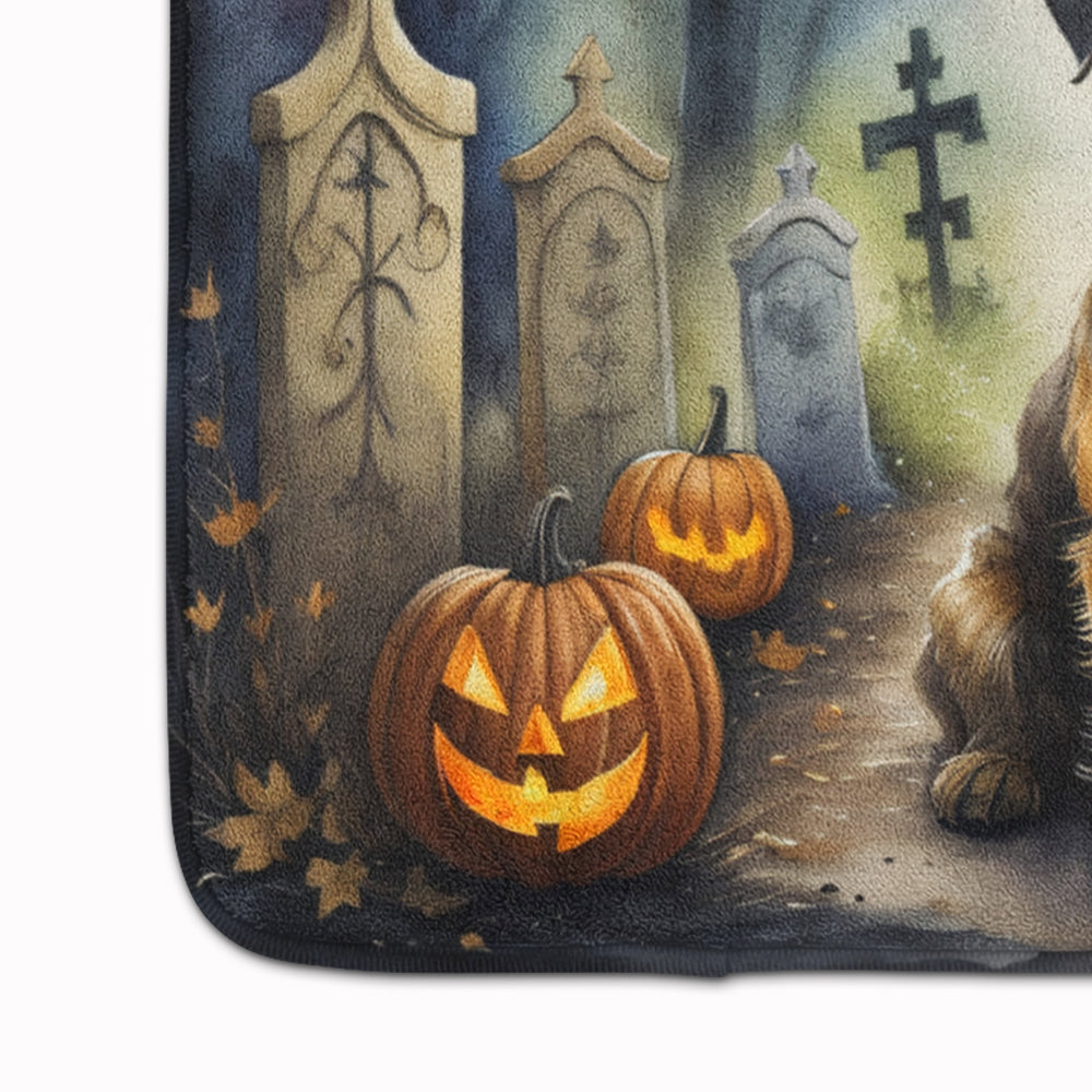 Border Terrier Spooky Halloween Memory Foam Kitchen Mat