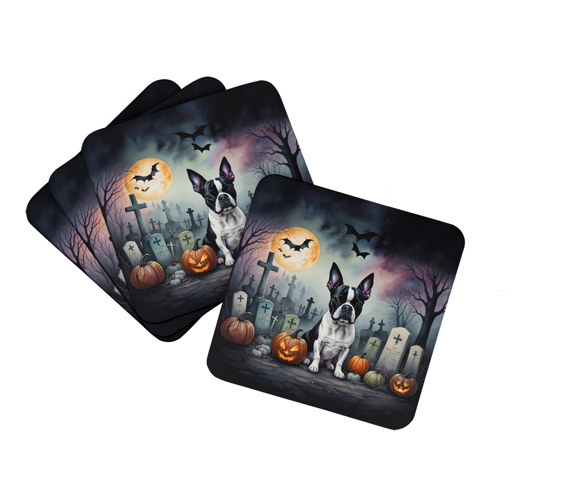 Buy this Boston Terrier Spooky Halloween Foam Coasters