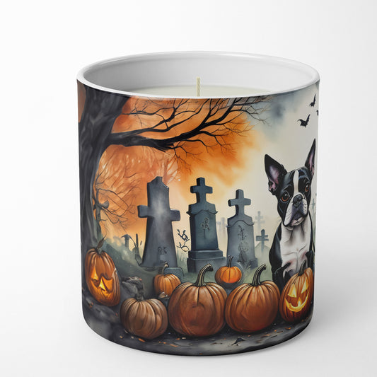 Buy this Boston Terrier Spooky Halloween Decorative Soy Candle