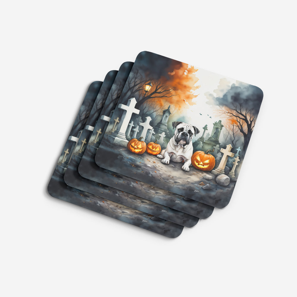 Boxer Spooky Halloween Foam Coasters