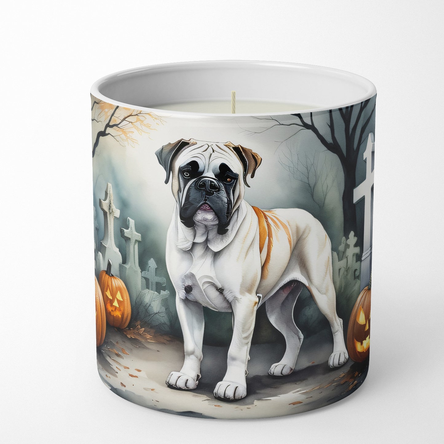 Boxer Spooky Halloween Decorative Soy Candle