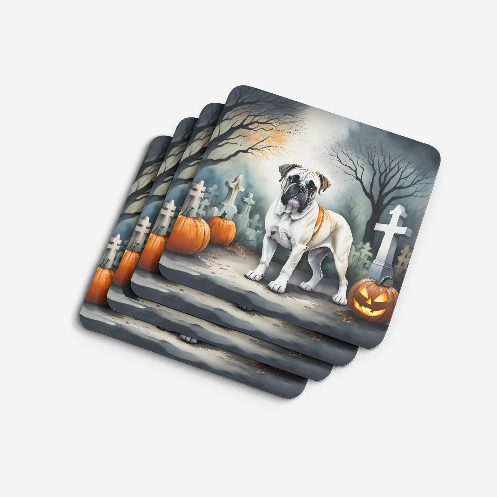 Boxer Spooky Halloween Foam Coasters