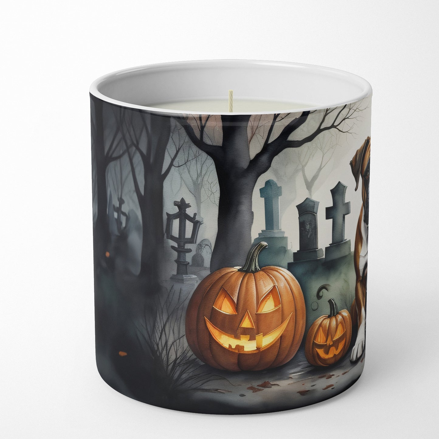 Buy this Boxer Spooky Halloween Decorative Soy Candle