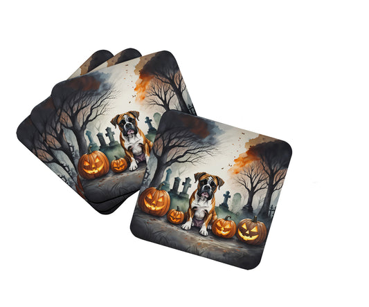 Buy this Boxer Spooky Halloween Foam Coasters
