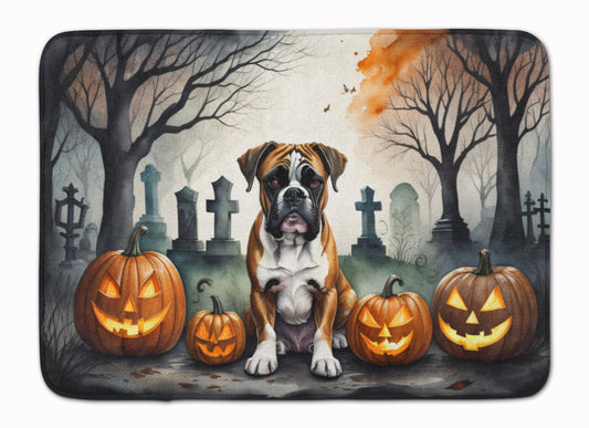 Buy this Boxer Spooky Halloween Memory Foam Kitchen Mat