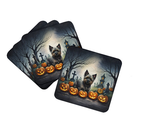 Buy this Cairn Terrier Spooky Halloween Foam Coasters