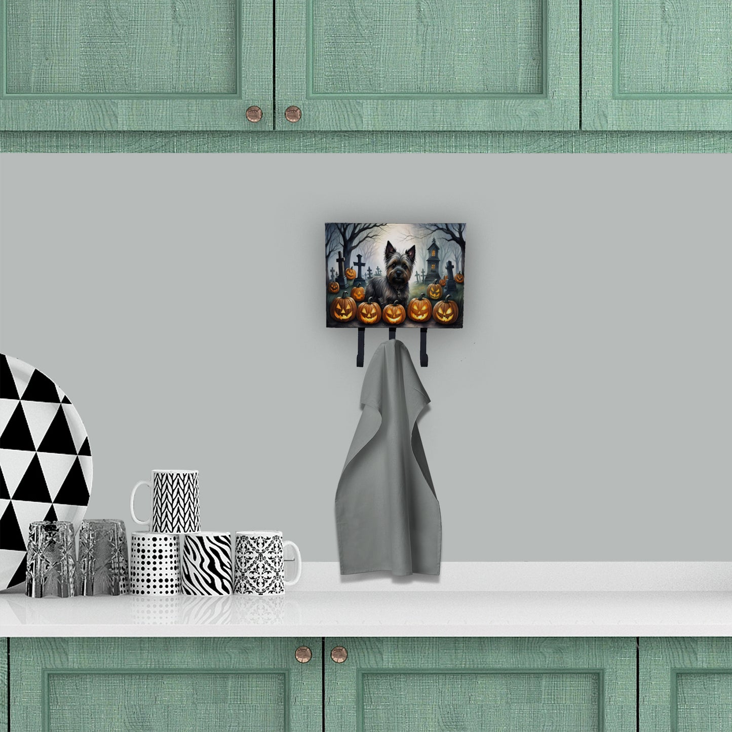 Cairn Terrier Spooky Halloween Leash or Key Holder