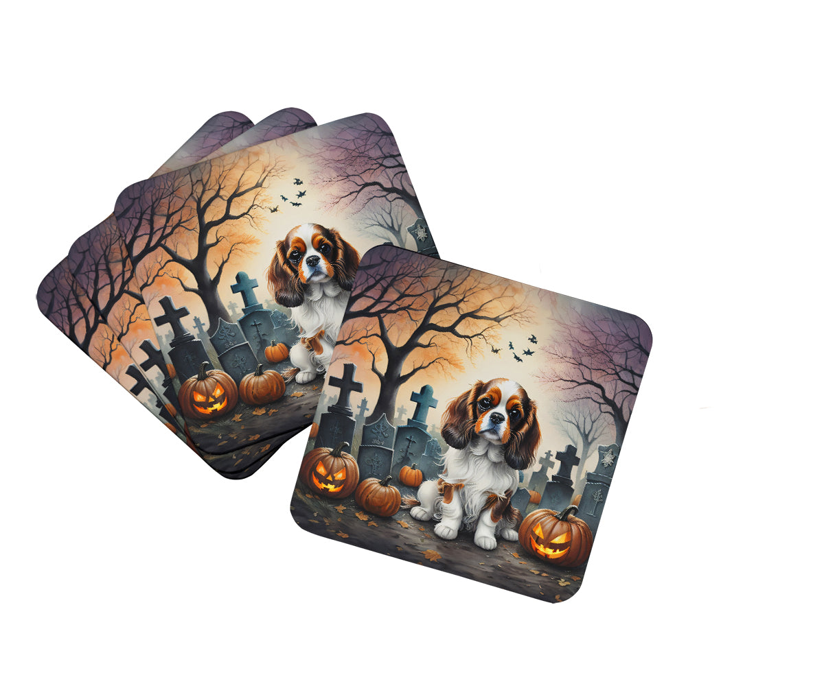 Buy this Cavalier Spaniel Spooky Halloween Foam Coasters