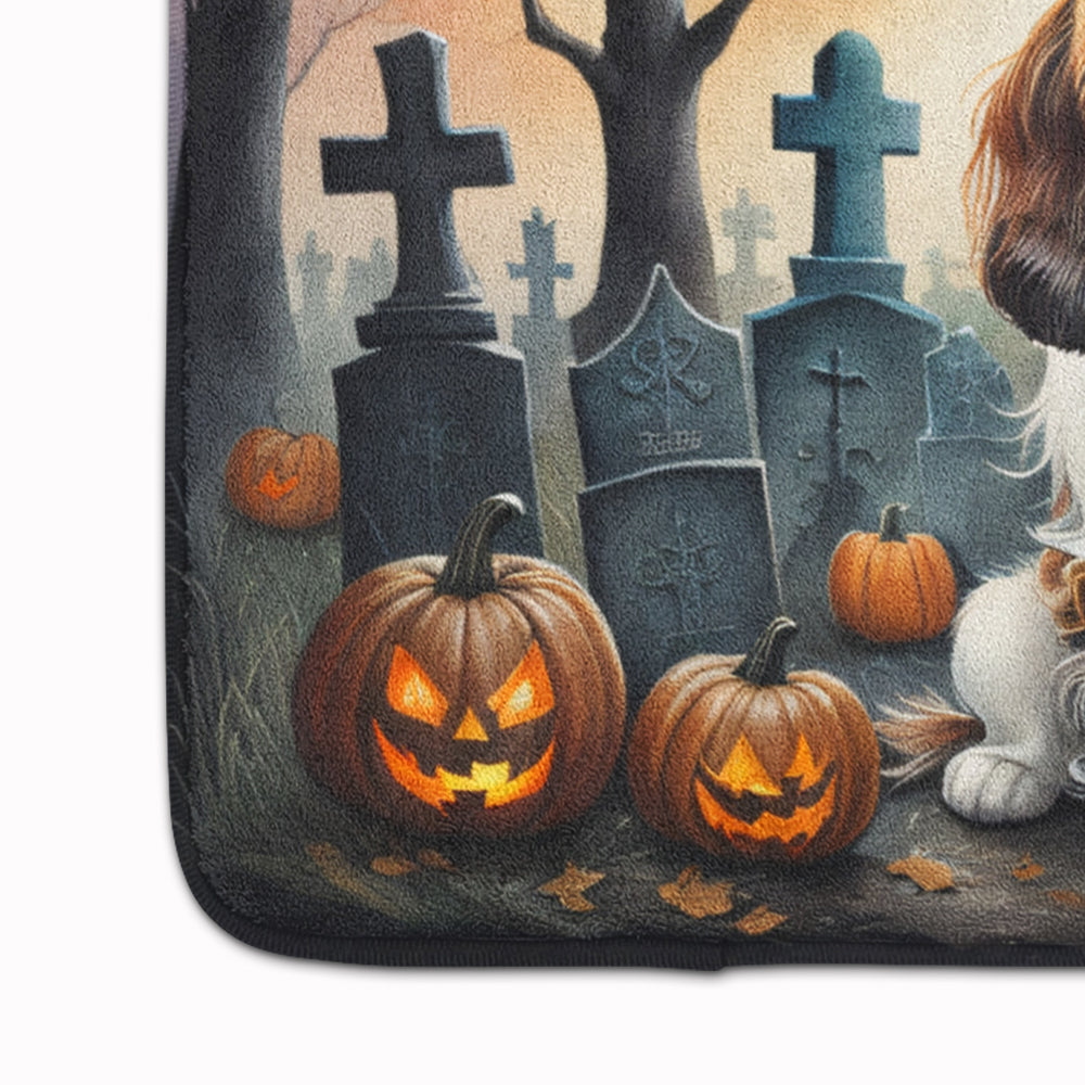 Cavalier Spaniel Spooky Halloween Memory Foam Kitchen Mat